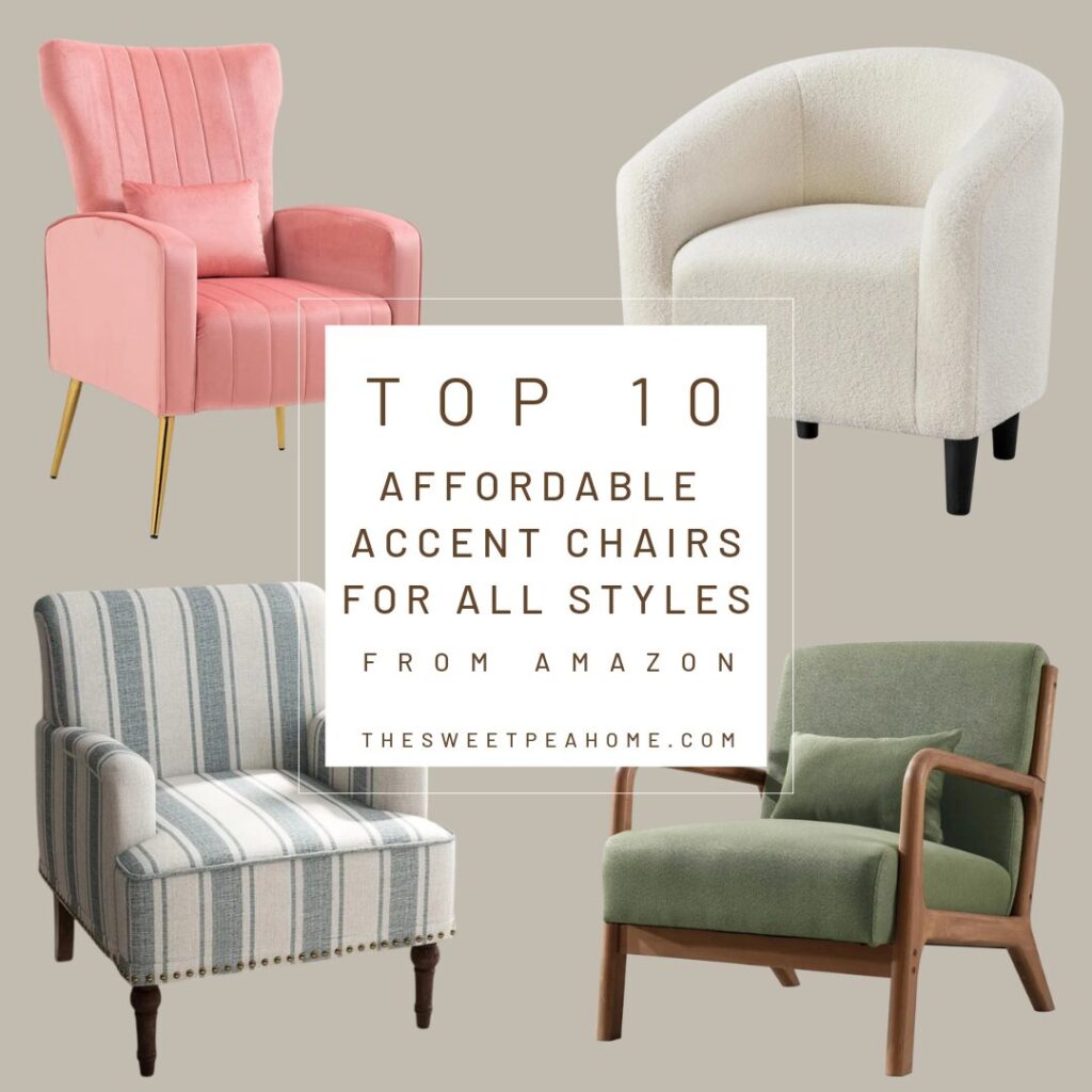 4 accent chairs of different styles