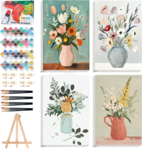 paint by numbers for adults, beginner art kits, creative gifts for women, relaxing crafts